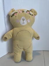 Pillowfort Bear Embroidered Floral Plush Pillow Stuffed Teddy Toy 10