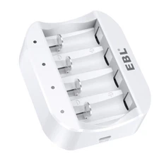 EBL C668 4Bay Individual Battery Charger for RCR123A CR123A 16340 RCR2 CR2 15270