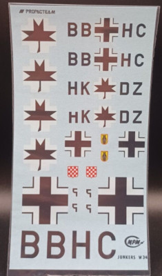 MPM Production | No. 72071 | 1:72 Junkers W.34 Floatplane Decals