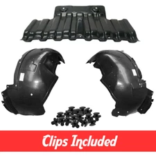 Front Fender Liner & Undercover Set w/ Clips For 1999-2006 Silverado Sierra