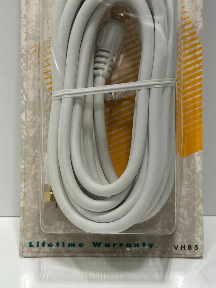 RCA Gold Plated 12' ft. Feet Video Coaxial Cable Type F Connectors VH85 Box of 6 - Image 3 of 4