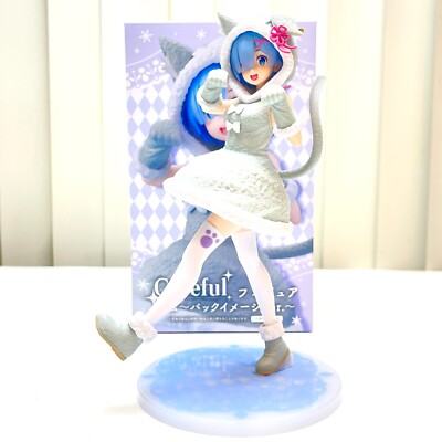 Taito Re Zero Starting Life Another World Coreful Anime Figure Cat Rem T83891