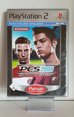 PES 2008 Pro Evolution Soccer  (PS2 Platinum) In Box, mit Anleitung A5047