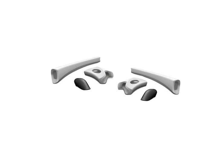 Oakley Flak Jacket Earsock Nosepiece Kit White 06-212 Sunglasses Rubbers New 
