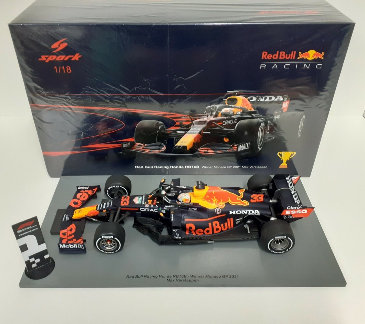 Die Cast Model Car 1:18 Spark F1 Red Bull Honda RB16