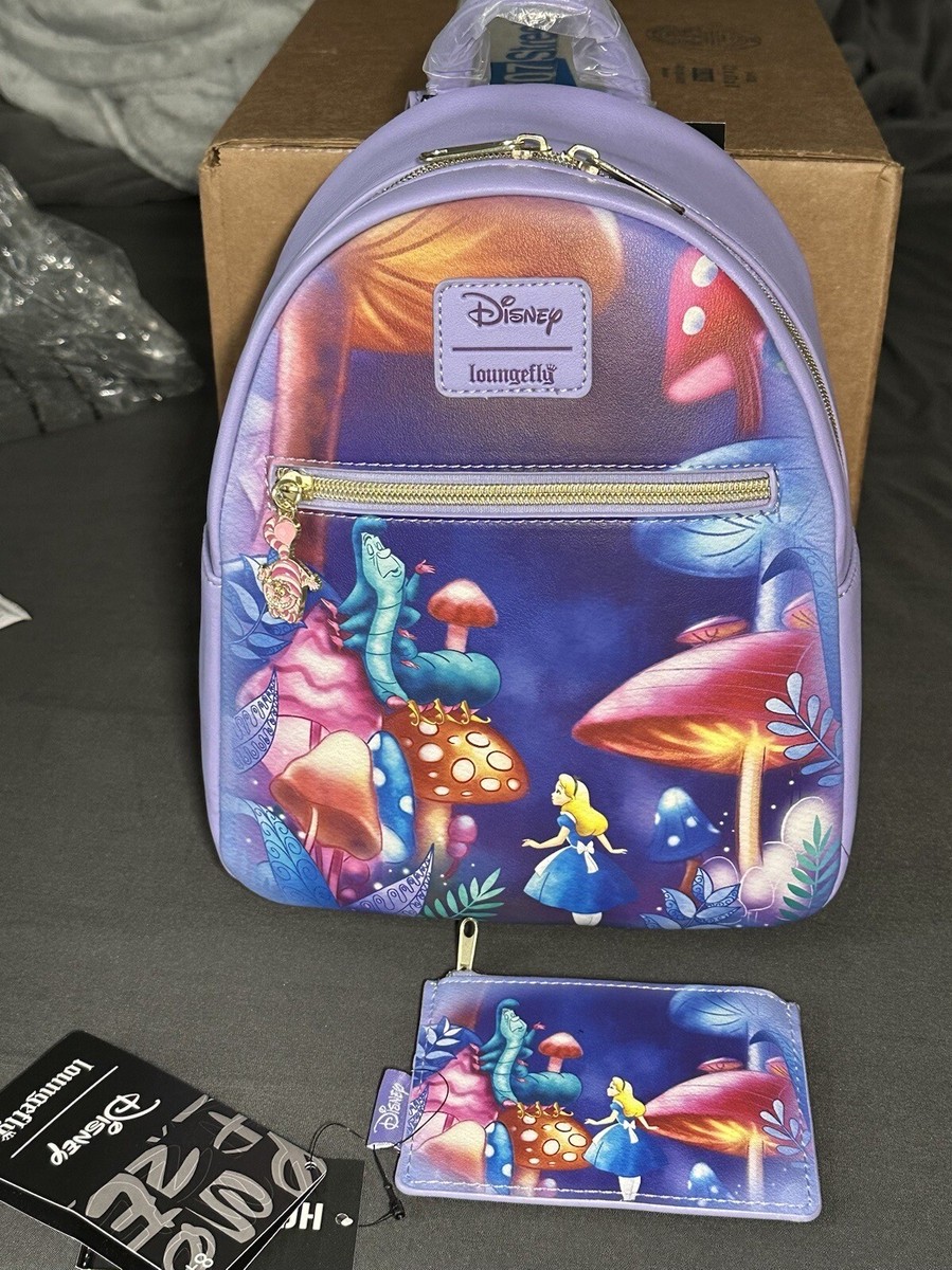 Loungefly Disney Alice In Wonderland Mini Backpack And Card Holder