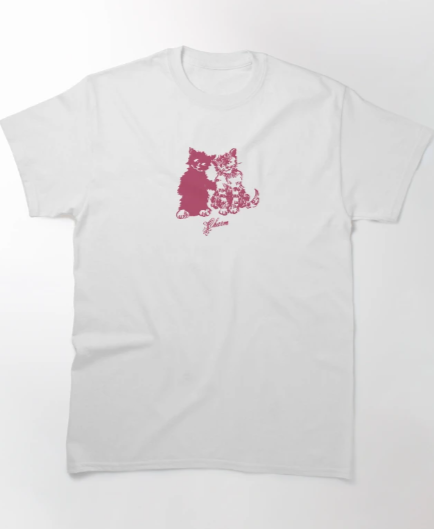 Charm Clairo Cat Best Friends Drawing Classic T-Shirt | eBay