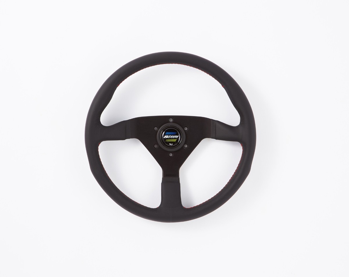 Spoon × momo ステアリング SPOON SPORTS MOMO Leather Steering Wheel for HONDA UNIVERSAL ALL