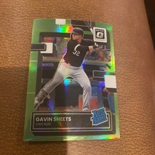 2021 Panini Donruss Optic Gavin Sheets Rated Rookie Green Prizm