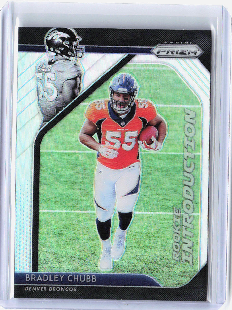 2018 Panini Prizm #RI-4 Bradley Chubb Rookie Introduction Prizm RC