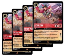 Disney Lorcana - Peter Pan - Pirate's Bane x 4 - NM Inklands - Plus Free Card