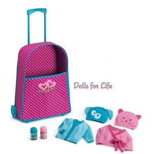 american girl doll rolling suitcase