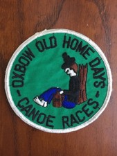 Vintage Oxbow Old Home Days Canoe Races 4" Embroidered Patch