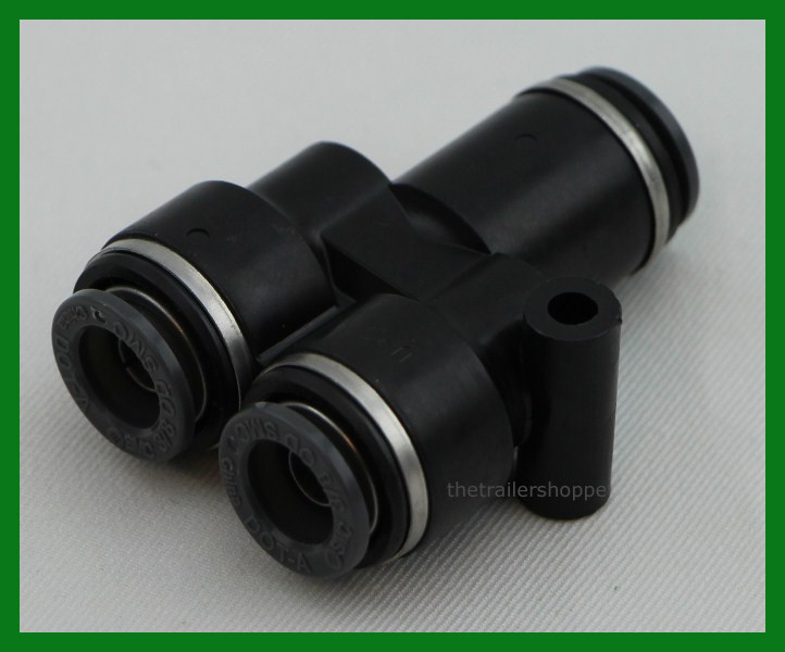 VelVac Push Lock Air Brake Composite Fitting DOT 1/4" Union Y 2 PC eBay