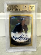 miguel andujar 2013 Bowman Chrome Auto Gold /50 Bags 9.5 Auto /10