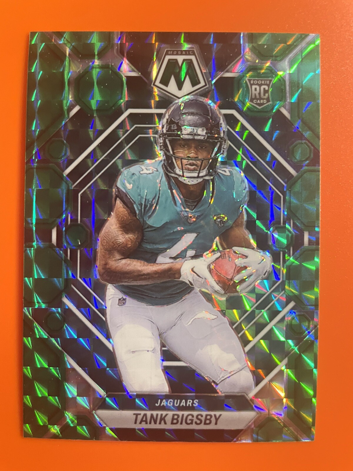 2023 Panini Mosaic Tank Bigsby #364 RC Green Mosaic Jacksonville Jaguars