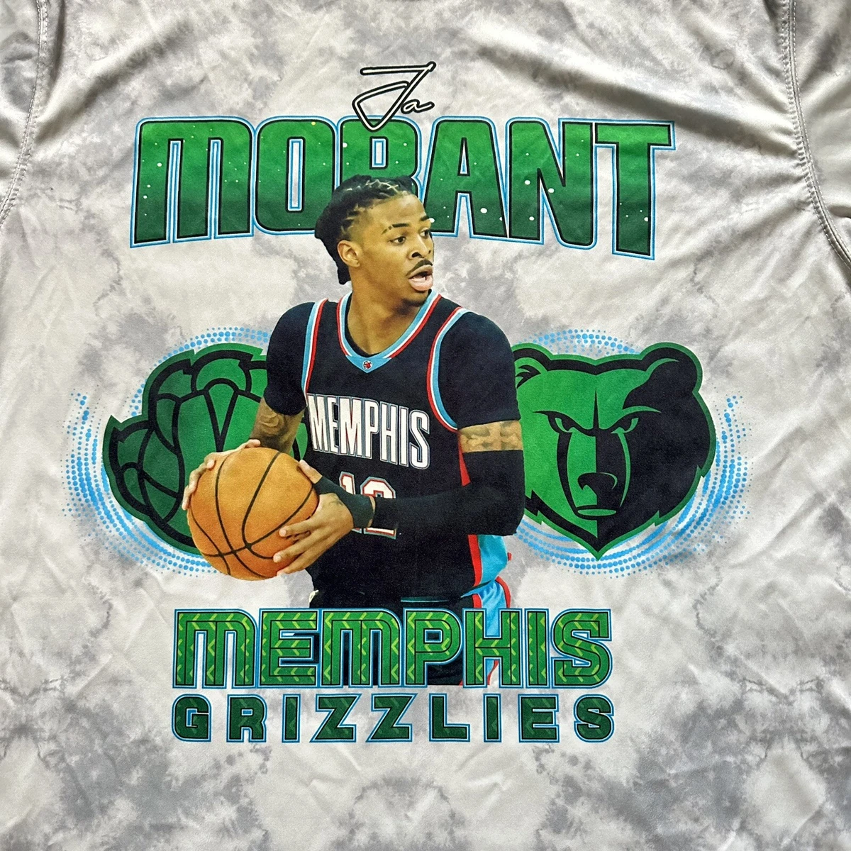 NBA_ Ja 12 Morant Jersey Jerseys Mens S-XXL Black Green 