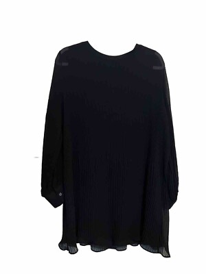 black pleated dress zara Everlane Pleated Slip Dress, Butterlite, Black, Size 0