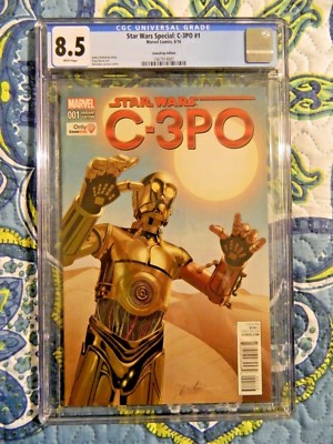 Star Wars Special C-3PO #1 Variant Edition Game Stop Edition CGC 8.5