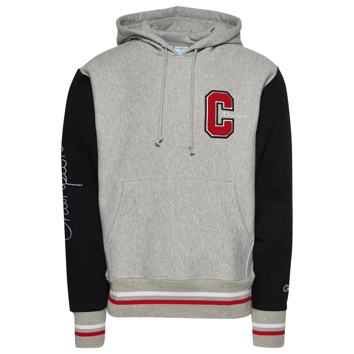 NEW Men's Champion Premium Varsity Reverse Weave Loose Hoodie Size M Chenille C