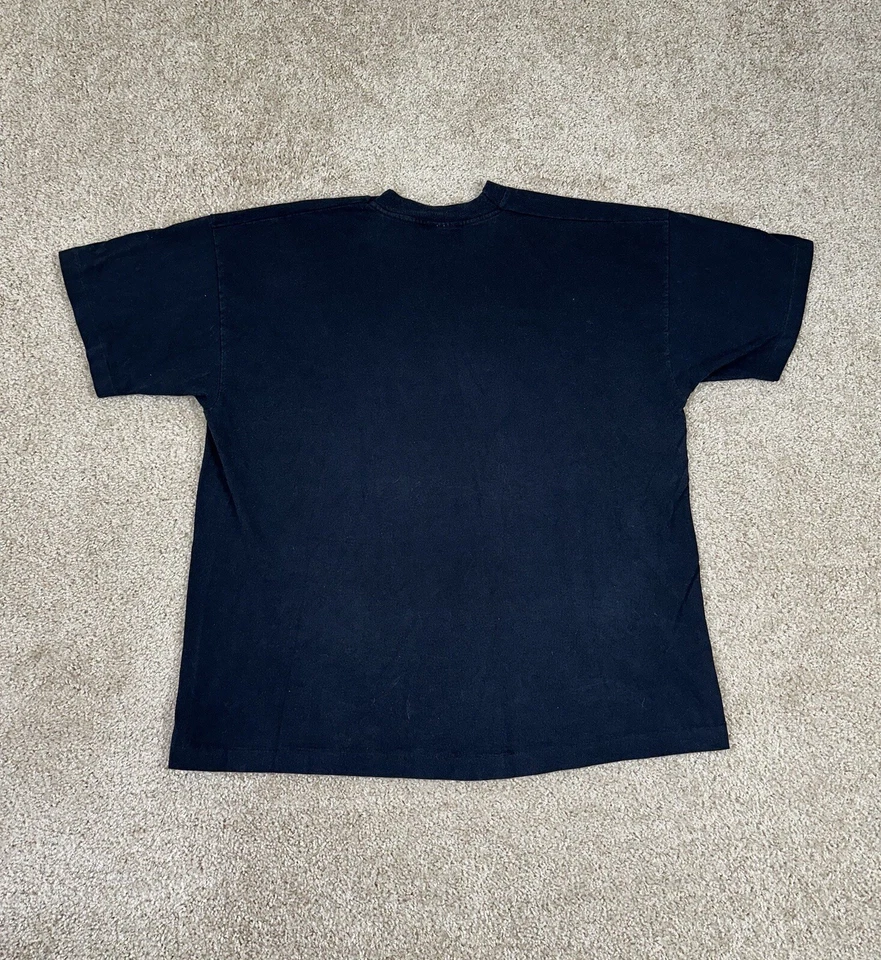 巨石阵艺术品复古 1990 年代单针黑色纪念品 T 恤 XL — 第 2/4 张图片