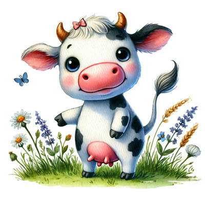 XXL 30X30 Car Sticker Funny Cow Decal