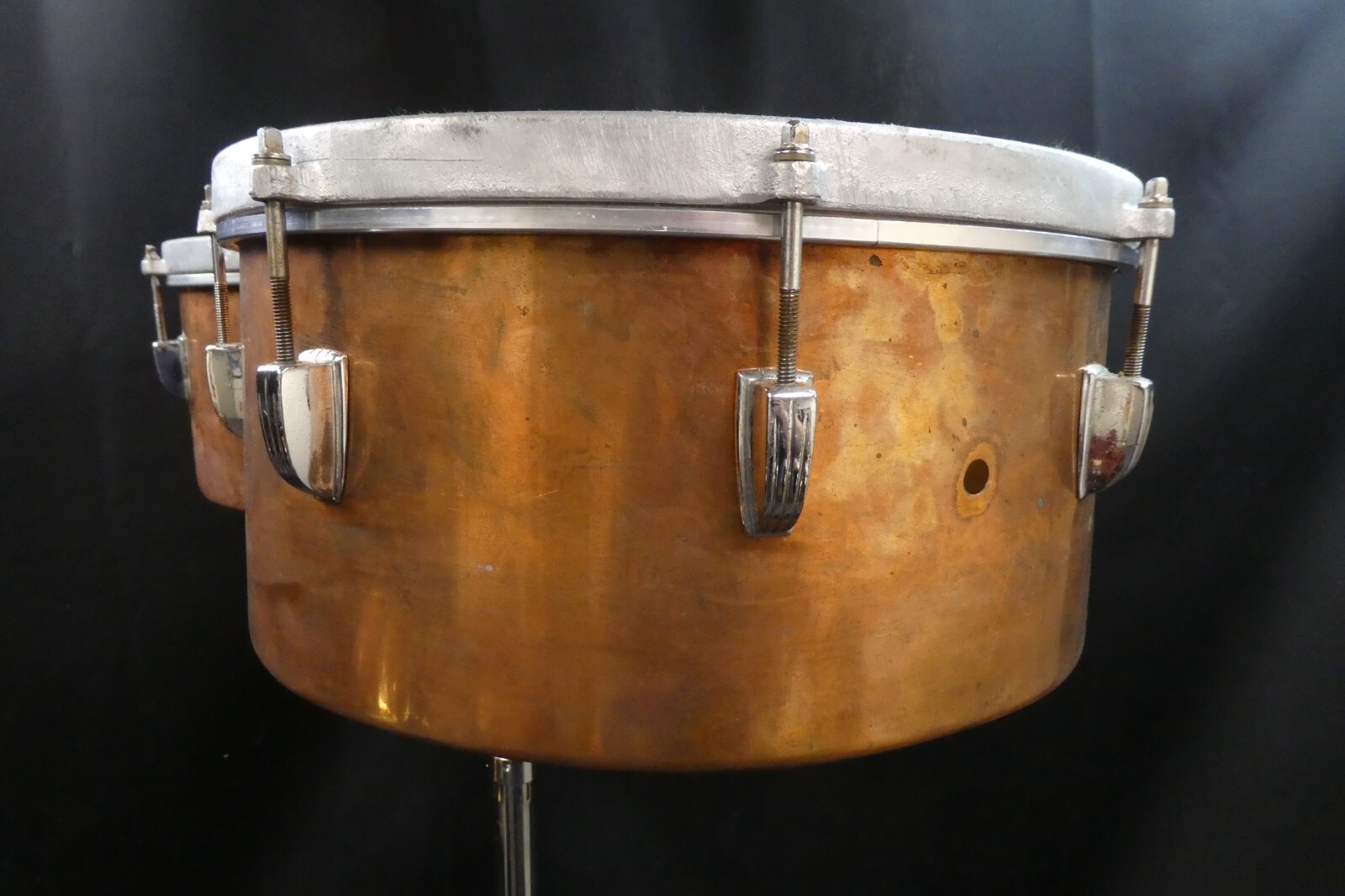 Vintage WFL Ludwig Copper Shell 13" & 14" Timbales w/ Stand eBay