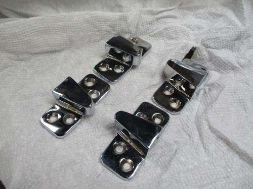 1934-1938 Pierce Arrow Door Chrome Dove Tail Set of 4