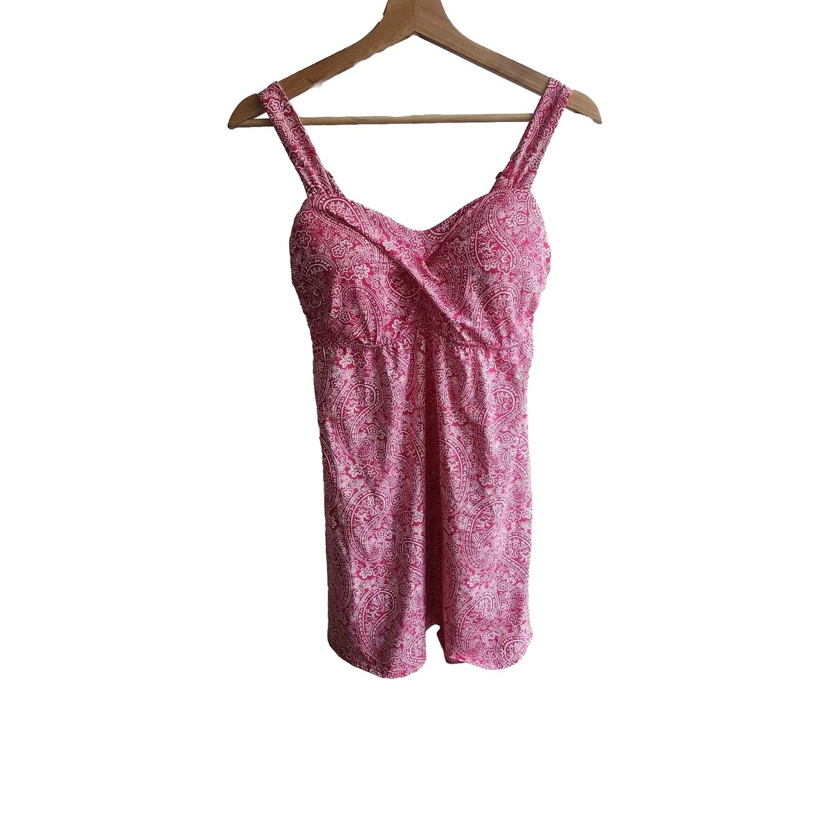 Lands End Swim Dress Womens 8 Pink Mini Sweetheart Paisley Tank Padded Stretch | eBay Lands End Swim Dress Womens 8 Pink Mini Sweetheart Paisley Tank Padded Stretch | eBay