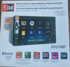 Dual DV270BT 6.5" Full Color Touchscreen DVD Multimedia Receiver w/ Bluetooth 