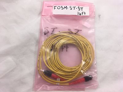 Siecor Yellow Fiber Optical Cable FOSM ST ST 16FT