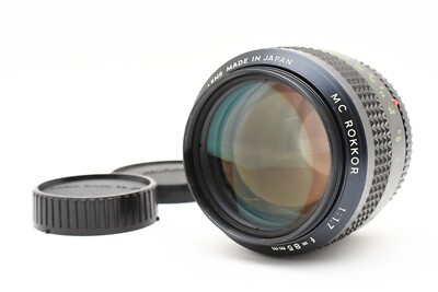 Minolta MD ROKKOR 85mm F1.7 レンズ Exc+5 / Caps] Minolta MC ROKKOR 85mm F1.7 Portrait MF Lens for MC