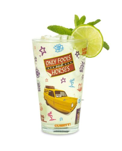 Only Fools and Horses Del Boy Trotters Official Drinking High Ball Glass Tumbler - Imagen 1 de 5