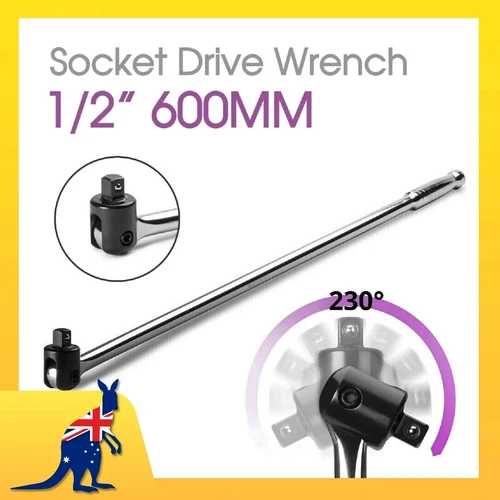24" 600mm Breaker Bar Socket Drive Wrench Spanner CRV Steel Chrome Vanadium 1/2" - Picture 3 of 14