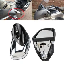 Chrome Rearview Side Mirror Left+Right For BMW K1200 K1200LT K1200M 1999-2008