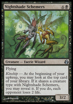 Magic the Gathering MTG Nightshade Schemers (69) Morningtide   LP