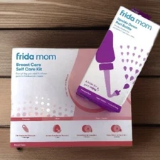 Frida Mom New Mother Self Care Kits Postpartum Lactation Massager Warmers Bundle