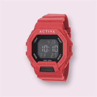 Activa X Invicta Digital Unisex Watch - 50mm, Red ACW513-004 NEW