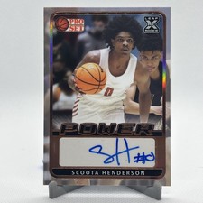 2021-22 Leaf Pro Set Power - Base Autographs Scoot Henderson #BA-SH1 (AU, RC)