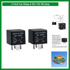 Automotive Relay Pack: 2 x 4 Pin 40 Amp 12V Switches for Enhanced Performance