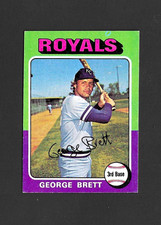 1975 TOPPS SET-BREAK # 228 GEORGE BRETT (RC) KANSAS CITY ROYALS ROOKIE VG-EX+