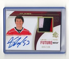 2010/11 SP Authentic Future Watch Jeff Skinner 3 Color Patch Auto RC /100