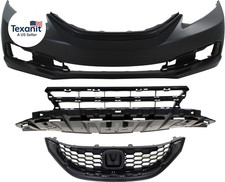 Bumper Cover Kit Compatible With 2013-2015 Honda Civic Primed With Bumper Grille Bumper Cover Kit Compatible With 2013-2015 Honda Civic Primed With Bumper Grille