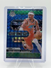 2024-25 Panini Mosaic Shai Gilgeous-Alexander #2 Green Prizm Give And Go Insert