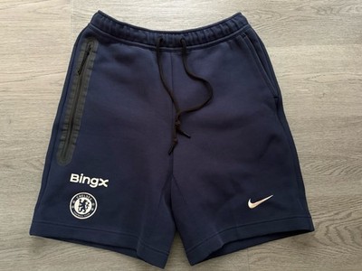 Chelsea FC Nike Tech Fleece/BingX Player Issue blaue Herrenshorts   Größe Medium
