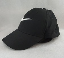 Nike Club Cap Men's M/L Adjustable Black White Dri-FIT Baseball Hat