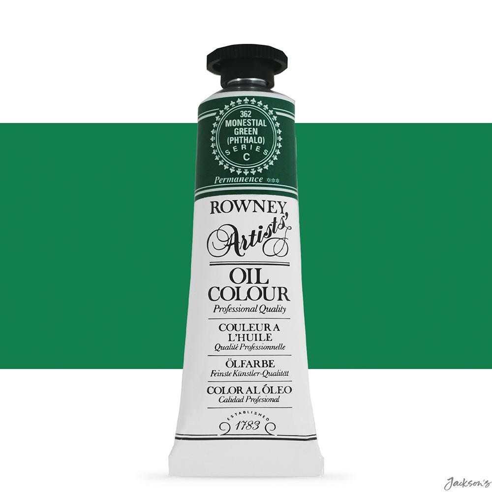 Daler Rowney : Artists' Oil Paint : 38ml : Monestial Green Phthalo