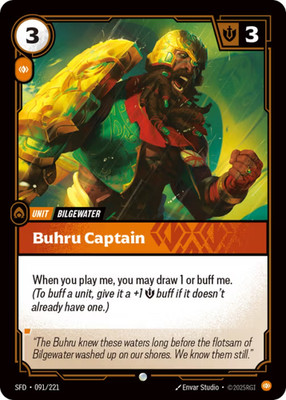Buhru Captain x3 Playset | 091/221 | SFD | Riftbound | NM