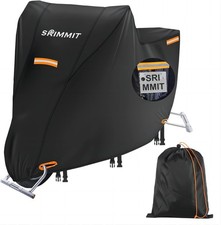 Large Motorcycle Cover with Lock Holes,420D Universal Powersports Vehicle Cov...