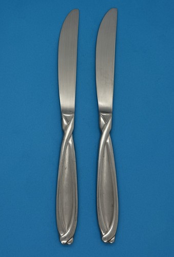 HAMPTON SILVERSMITHS CONCORDE FROSTED STAINLESS FLATWARE SINGLES & GROUPS CHOICE - Afbeelding 5 van 8
